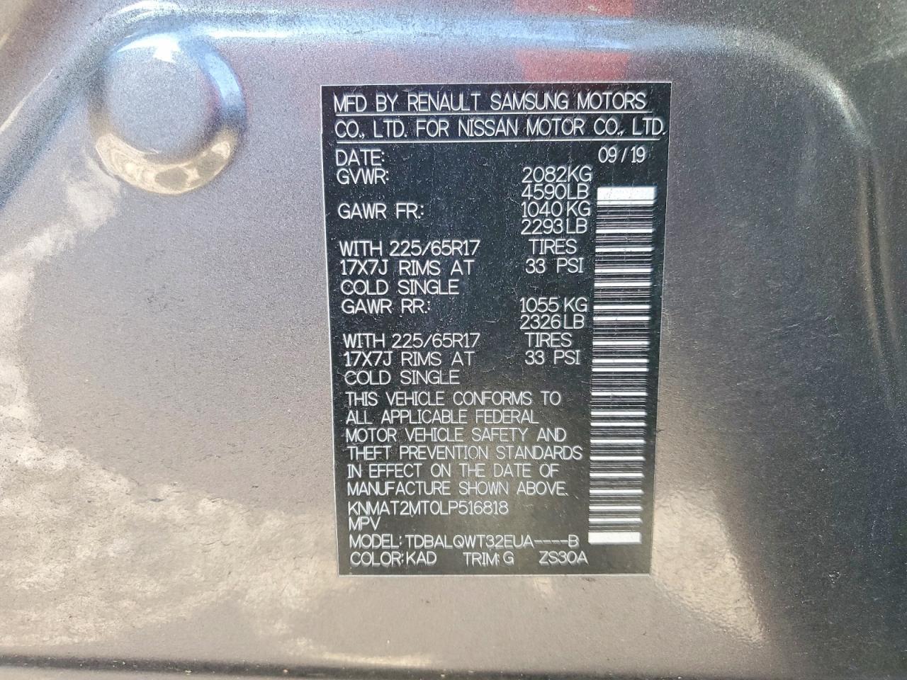 2020 Nissan Rogue Sv - zdjęcie 13