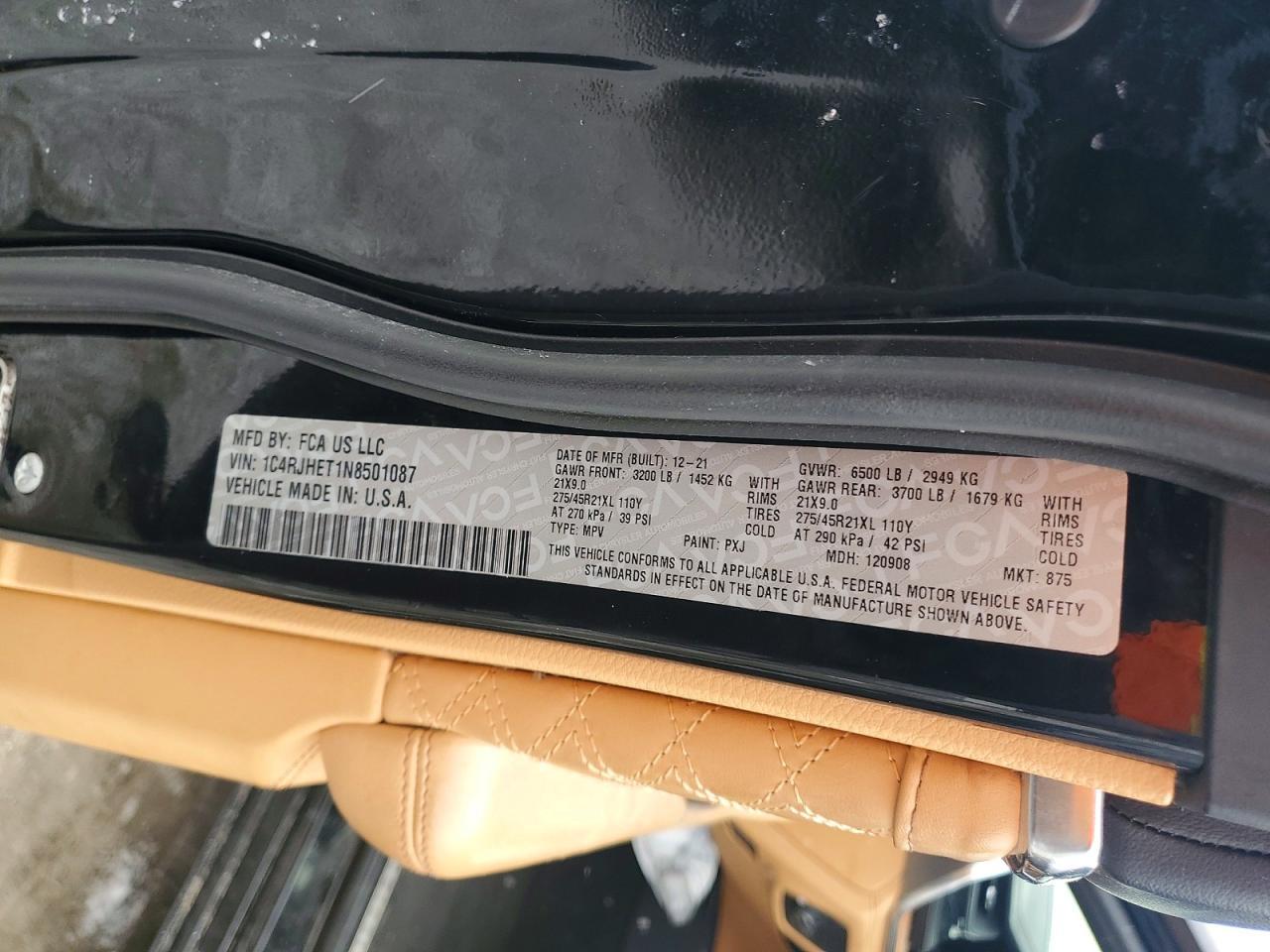 2022 Jeep Grand Cherokee Summit - zdjęcie 13