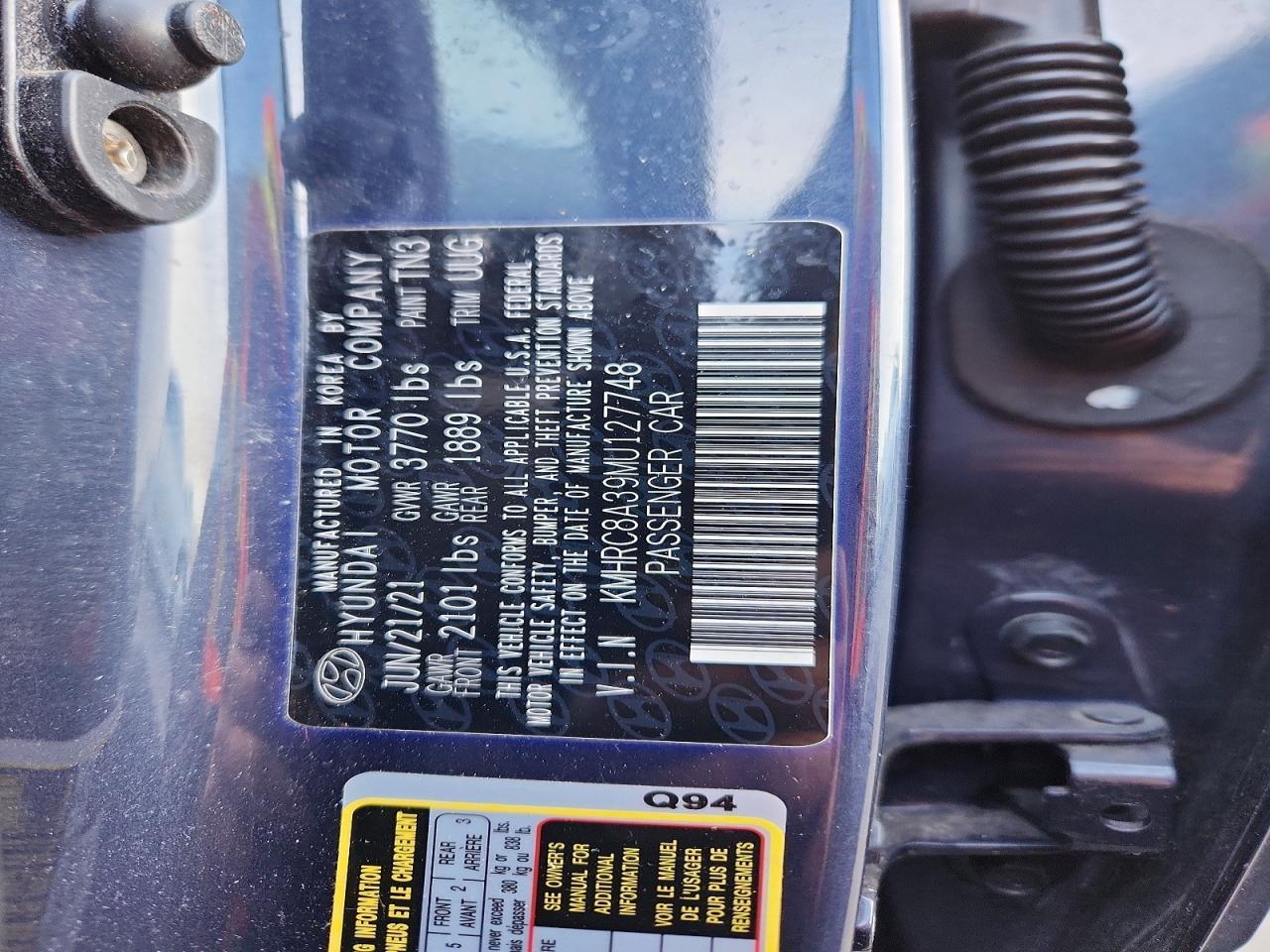 2021 Hyundai Venue Denim - zdjęcie 14