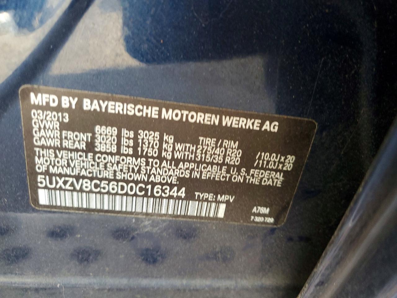 2013 BMW X5 xDrive50I - zdjęcie 12