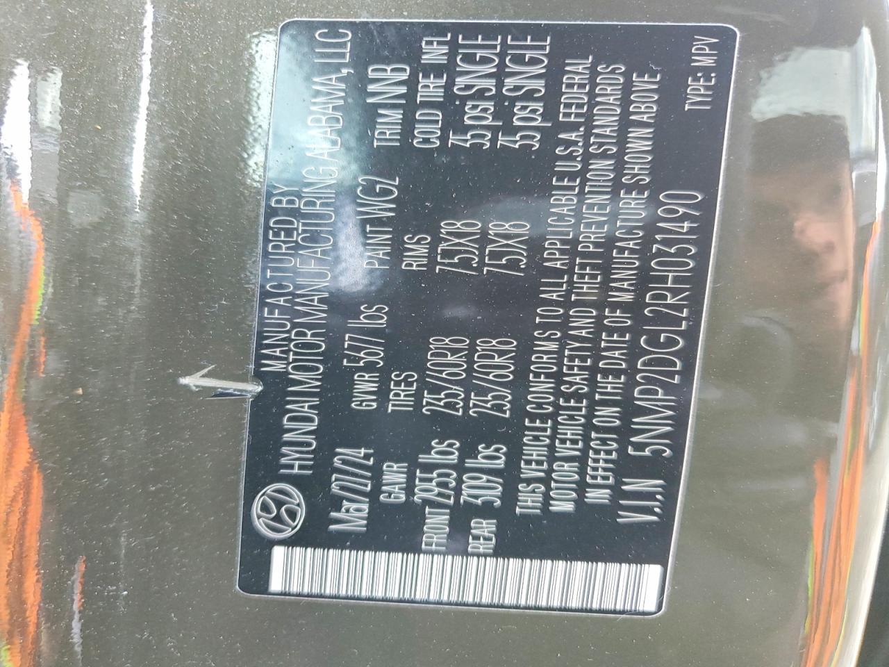 2024 Hyundai Santa Fe Sel - zdjęcie 13