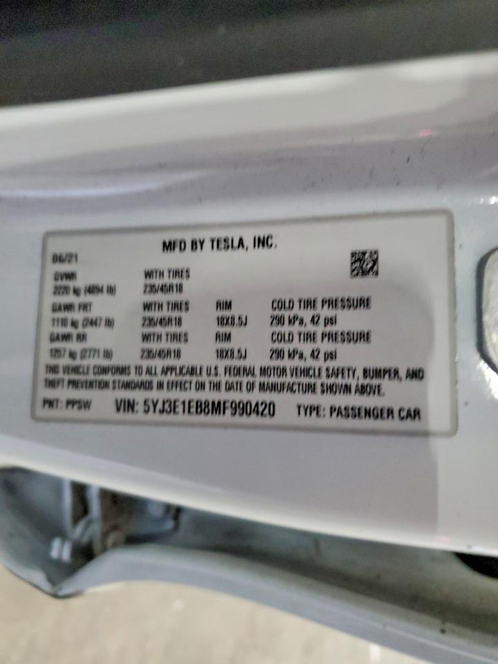 2021 Tesla Model 3 - zdjęcie 12