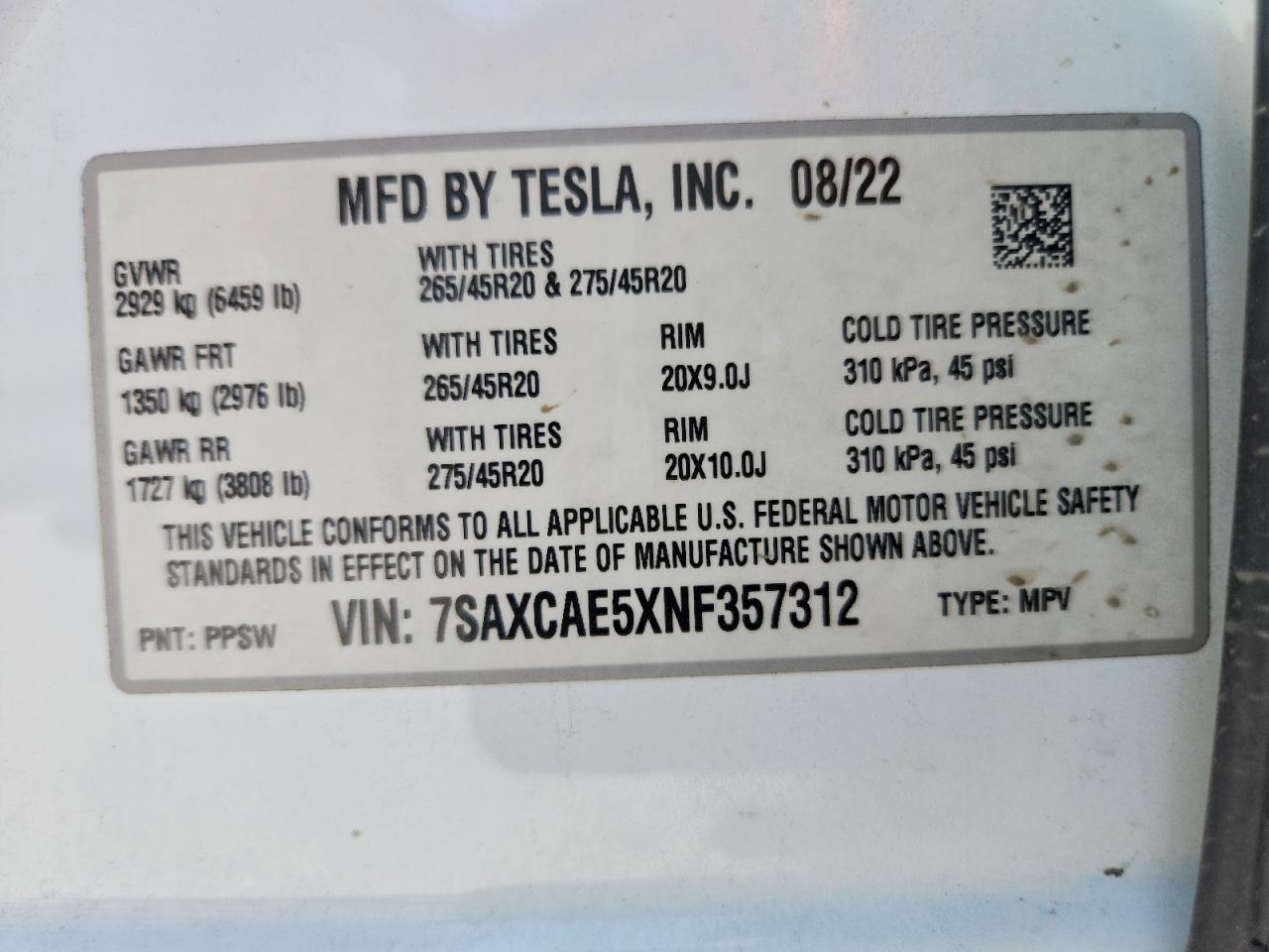 2022 Tesla Model X - zdjęcie 13