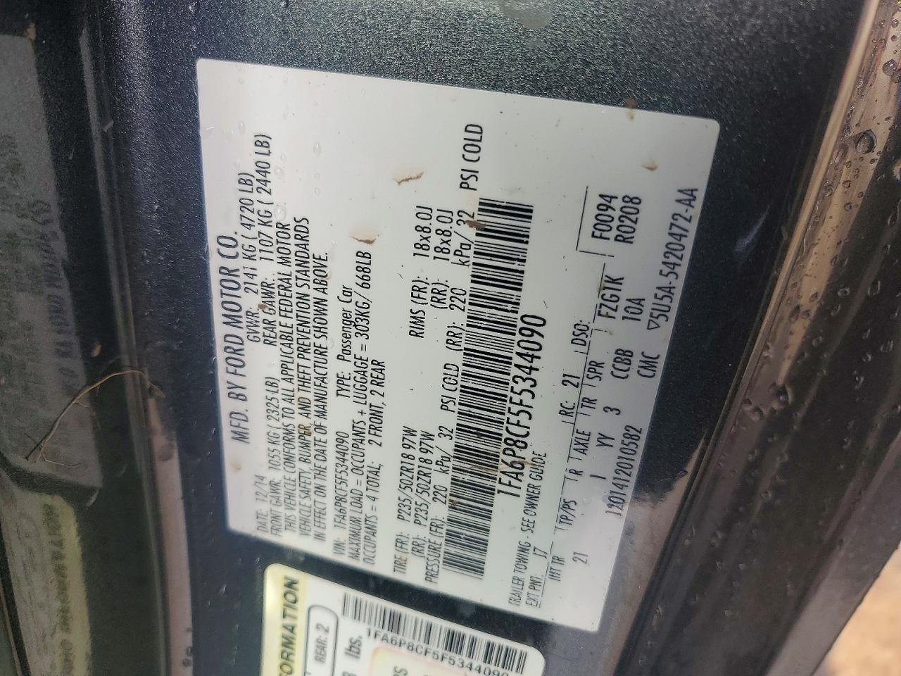 2015 Ford Mustang Gt - zdjęcie 12