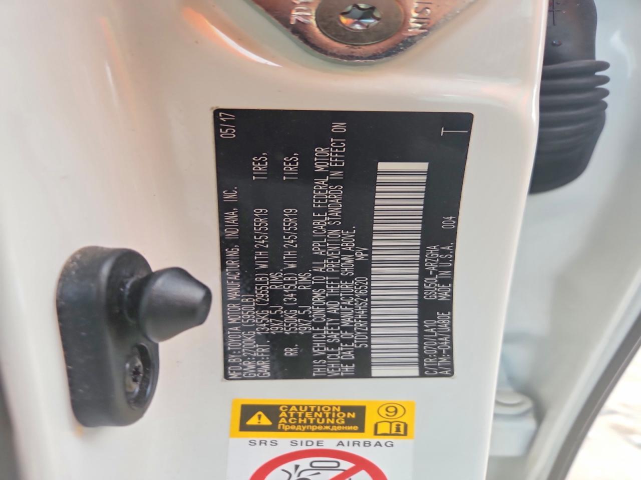 2017 Toyota Highlander Limited - zdjęcie 12