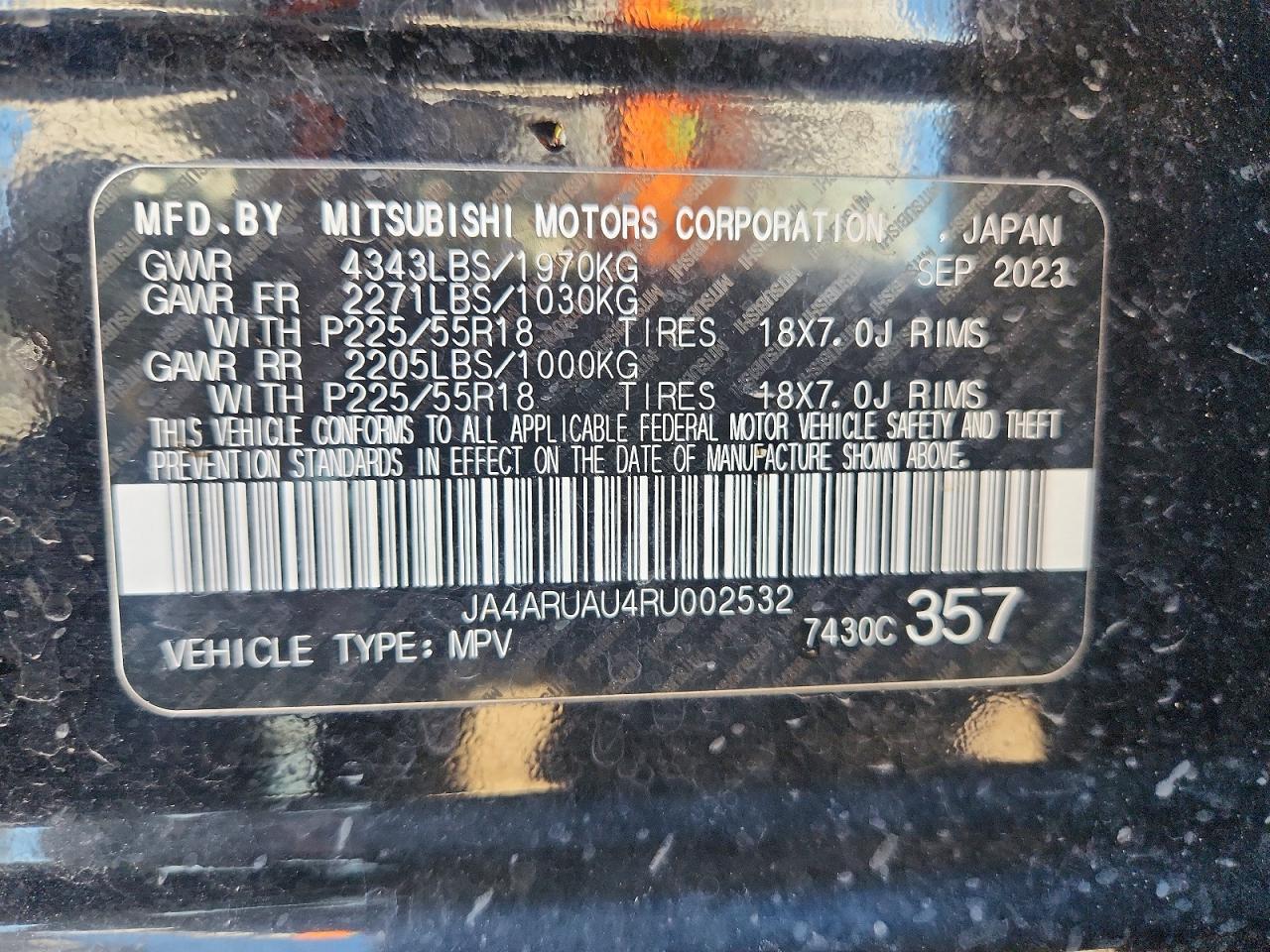 2024 Mitsubishi Outlander Sport S - zdjęcie 12