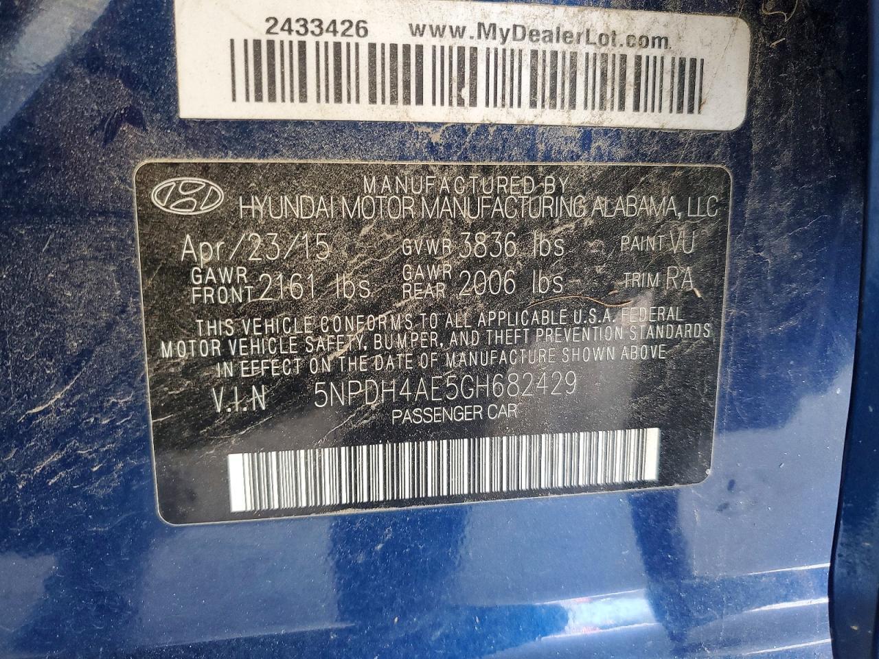 2016 Hyundai Elantra Se - zdjęcie 12