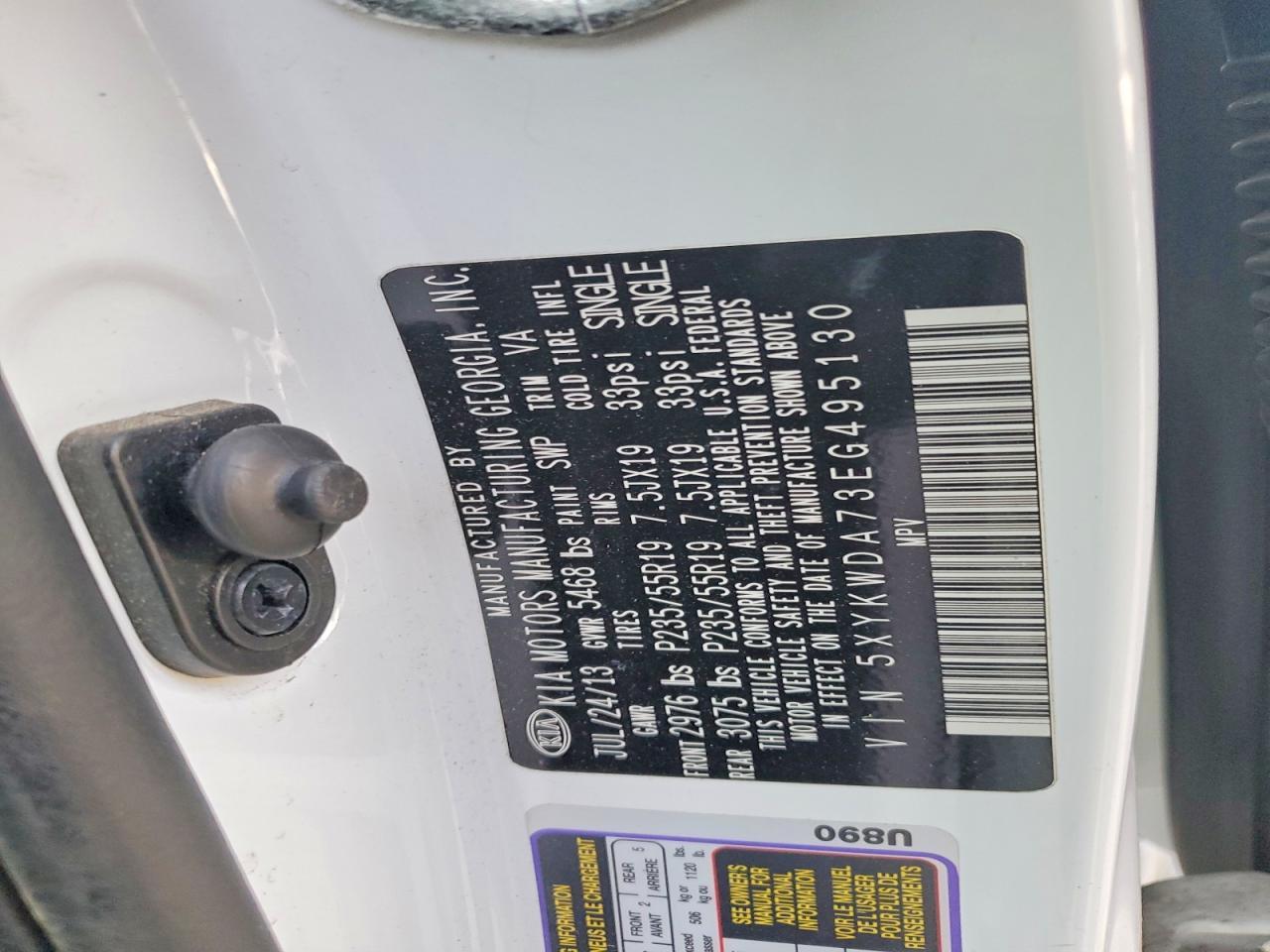 2014 Kia Sorento Sx - zdjęcie 13