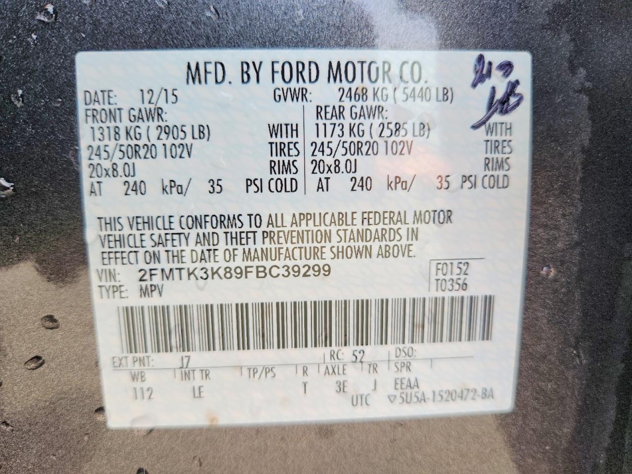 2015 Ford Edge Titanium - zdjęcie 12