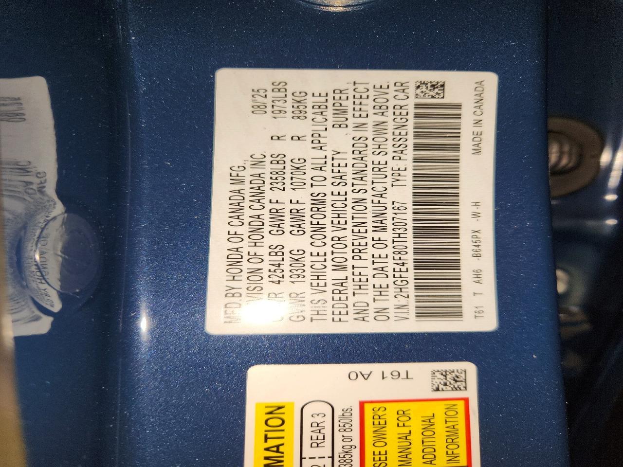 2026 Honda Civic Sport - zdjęcie 12