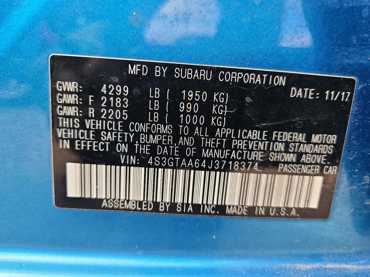 2018 Subaru Impreza - zdjęcie 13