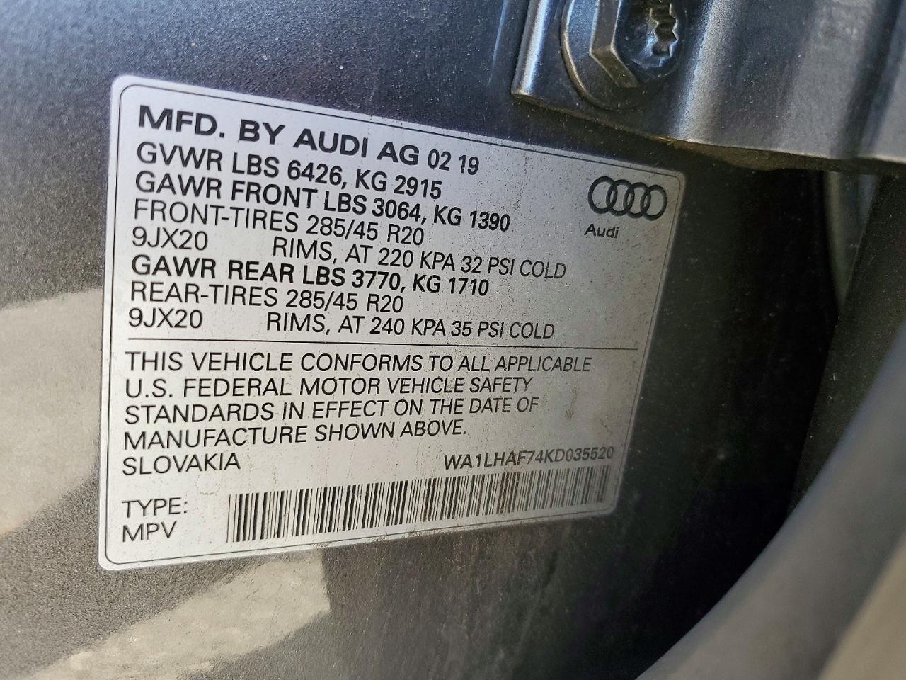 2019 Audi Q7 Premium Plus - zdjęcie 13