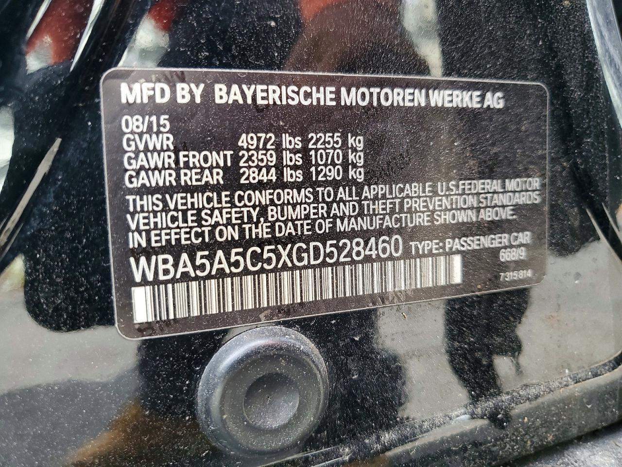 2016 BMW 528 I - zdjęcie 12