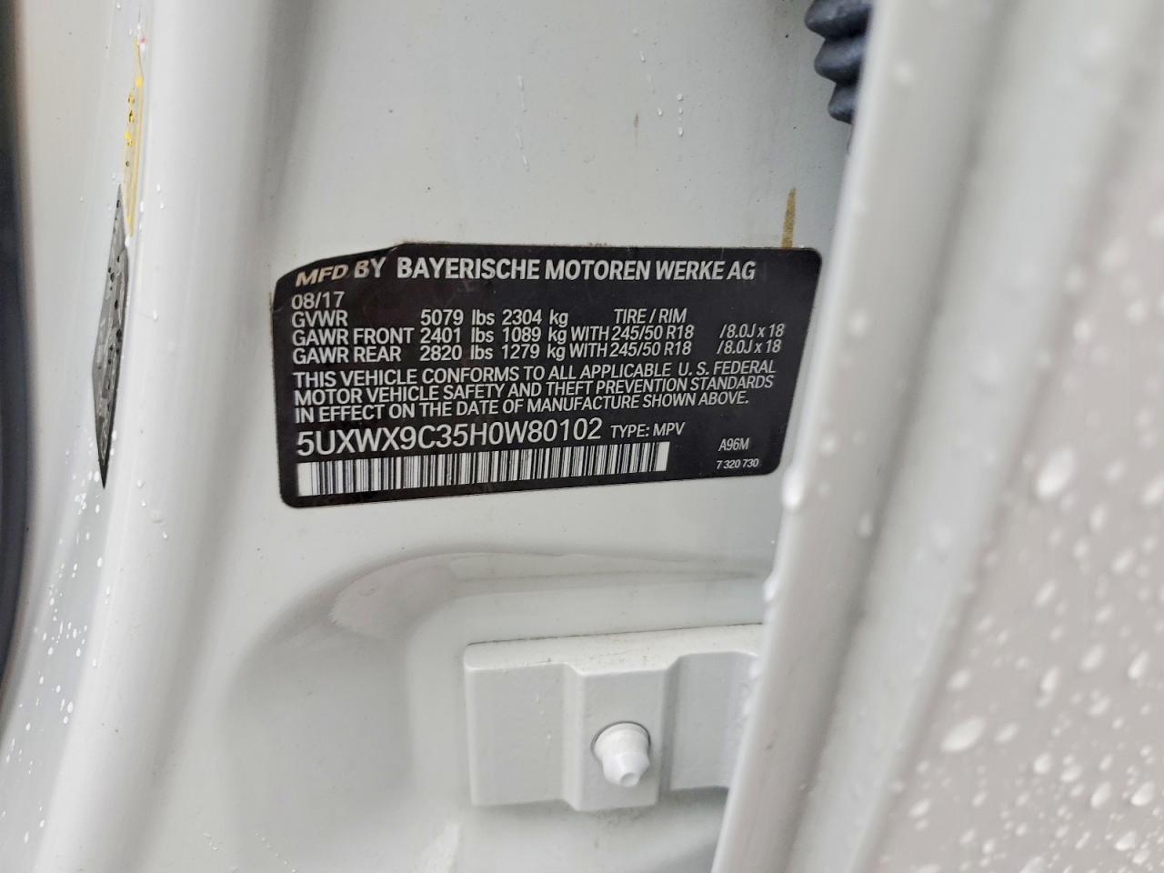 2017 BMW X3 xDrive28I - zdjęcie 13