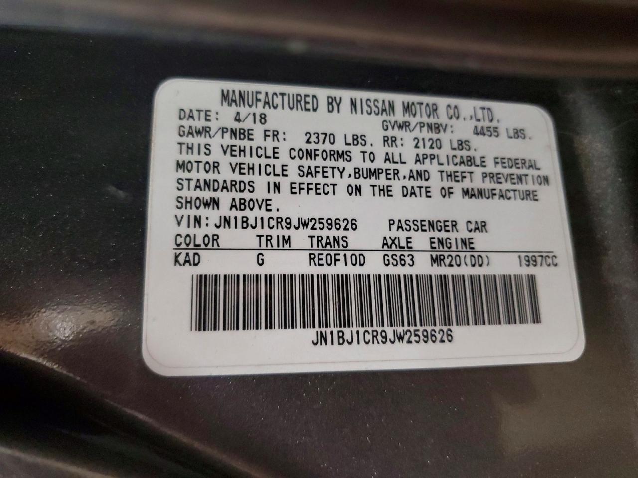 2018 Nissan Rogue Sport S - zdjęcie 13