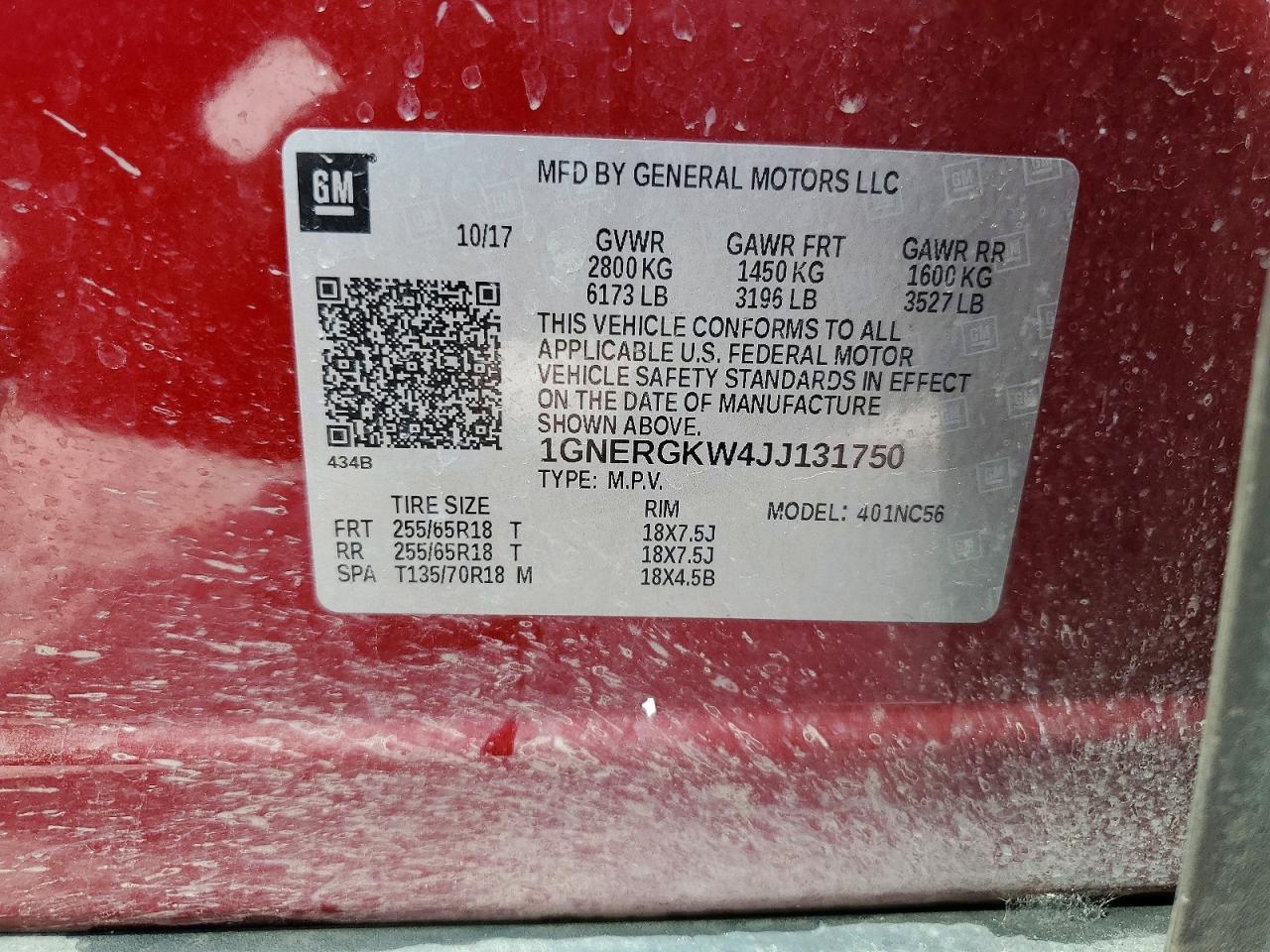 2018 Chevrolet Traverse Lt - zdjęcie 13