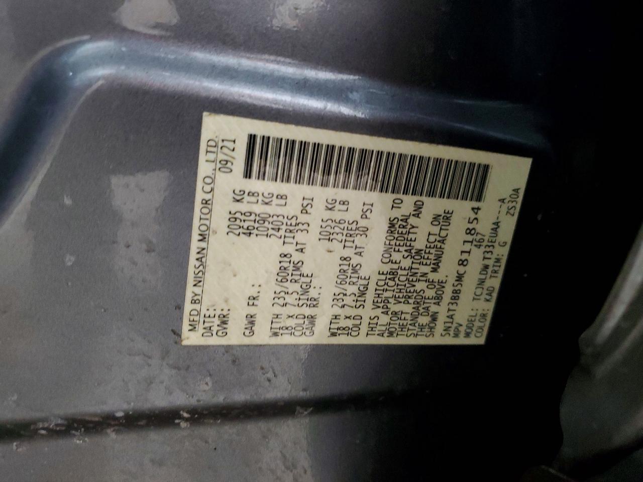 2021 Nissan Rogue Sv - zdjęcie 14