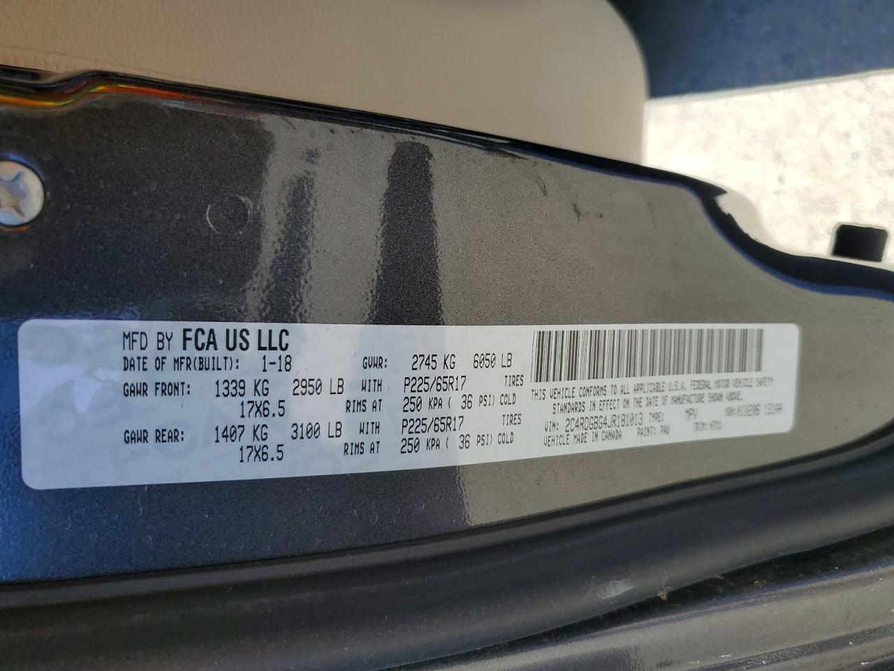 2018 Dodge Grand Caravan Se - zdjęcie 13