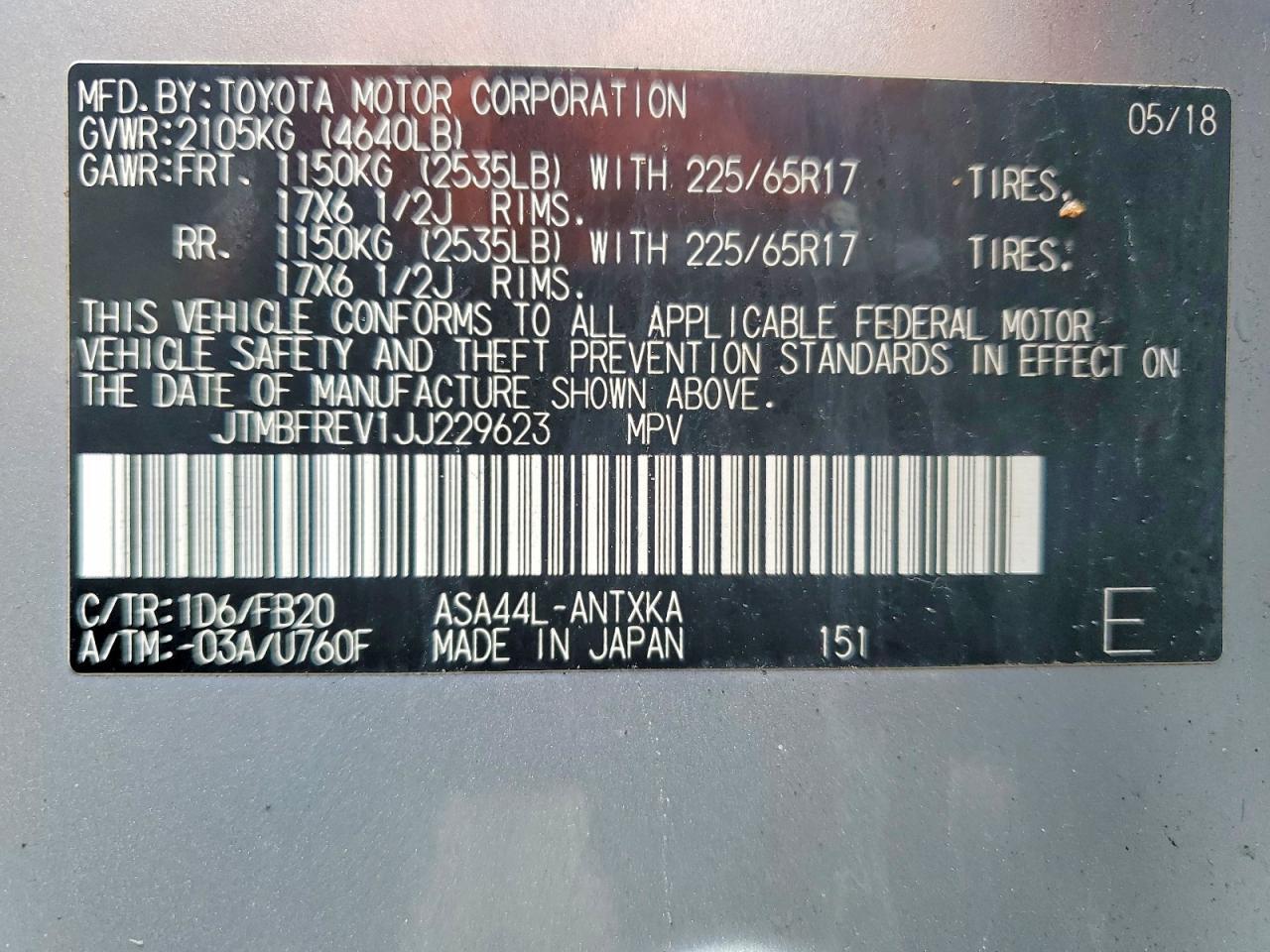 2018 Toyota Rav4 Le - zdjęcie 13