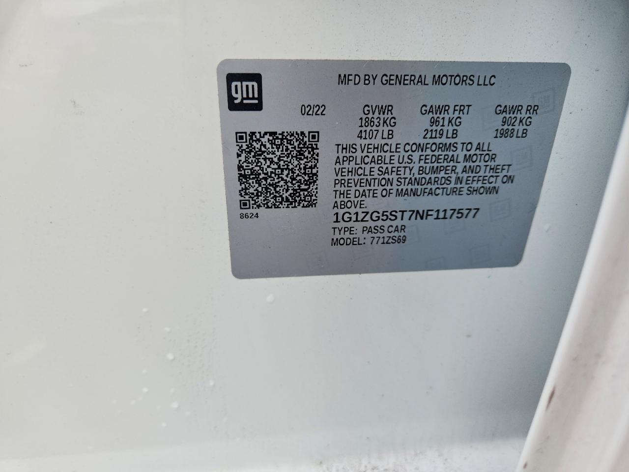 2022 Chevrolet Malibu Rs - zdjęcie 12