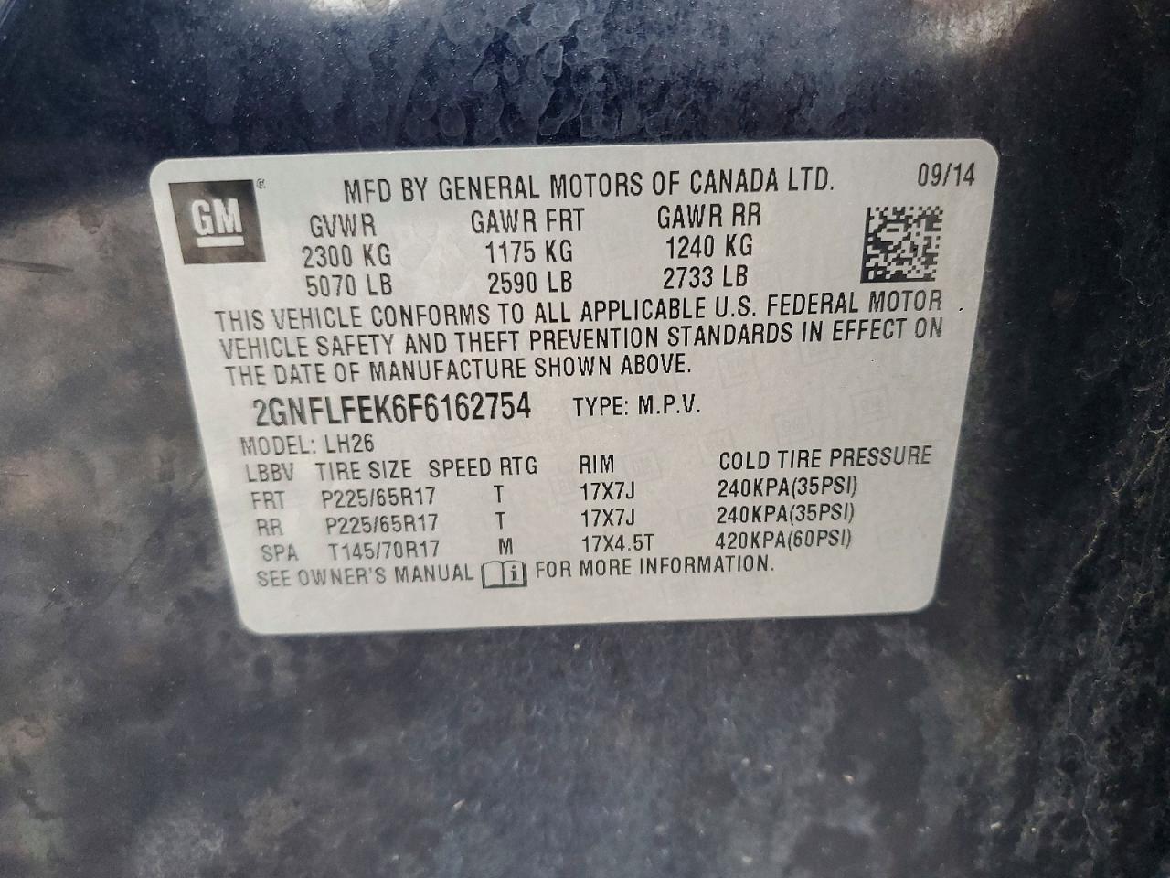 2015 Chevrolet Equinox Lt - zdjęcie 12