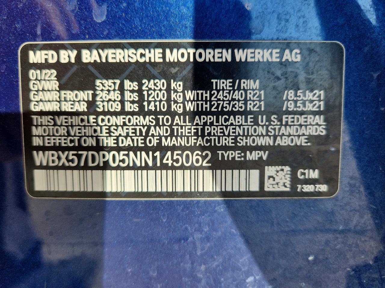 2022 BMW X3 xDrive30I - zdjęcie 13