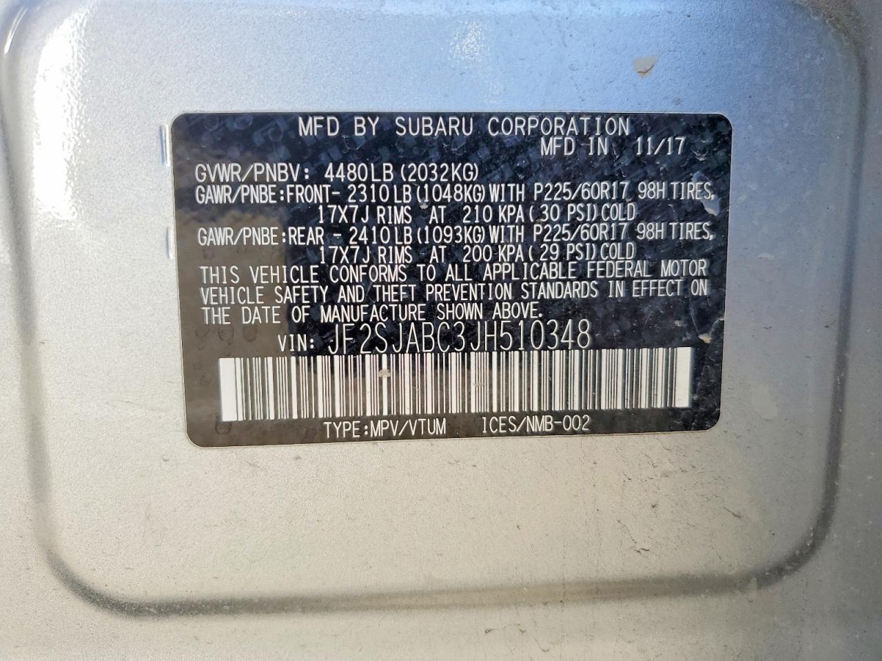 2018 Subaru Forester 2.5I - zdjęcie 13