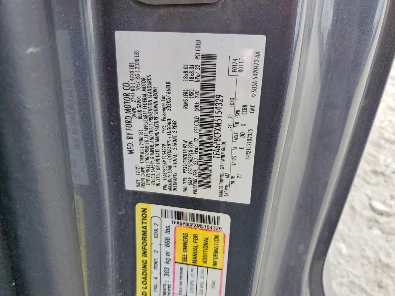 2021 Ford Mustang Gt - zdjęcie 12