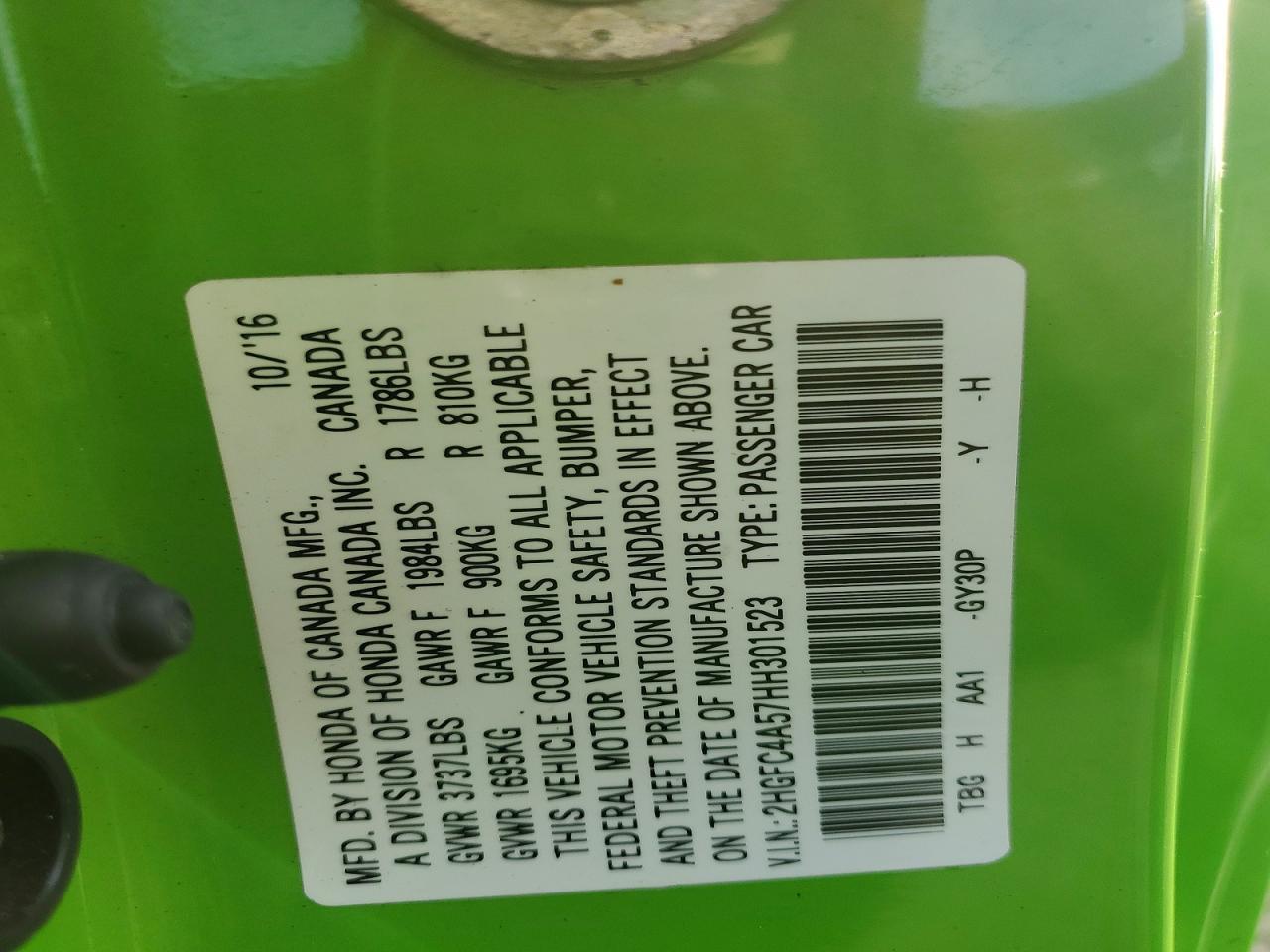 2017 Honda Civic Lx - zdjęcie 12