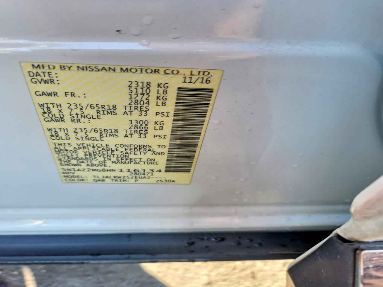 2017 Nissan Murano Sl - zdjęcie 13