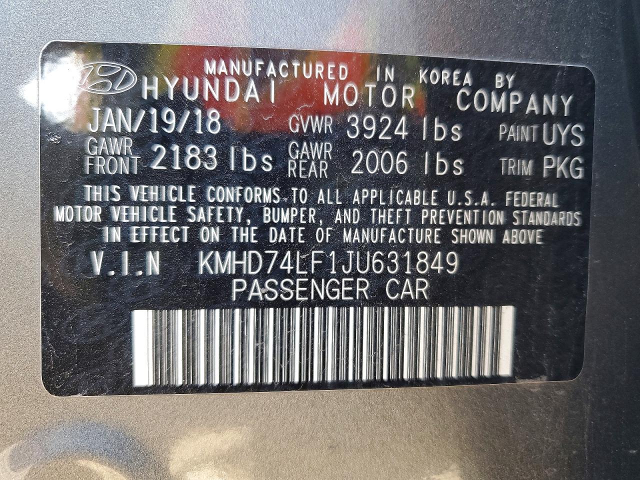 2018 Hyundai Elantra Se - zdjęcie 12