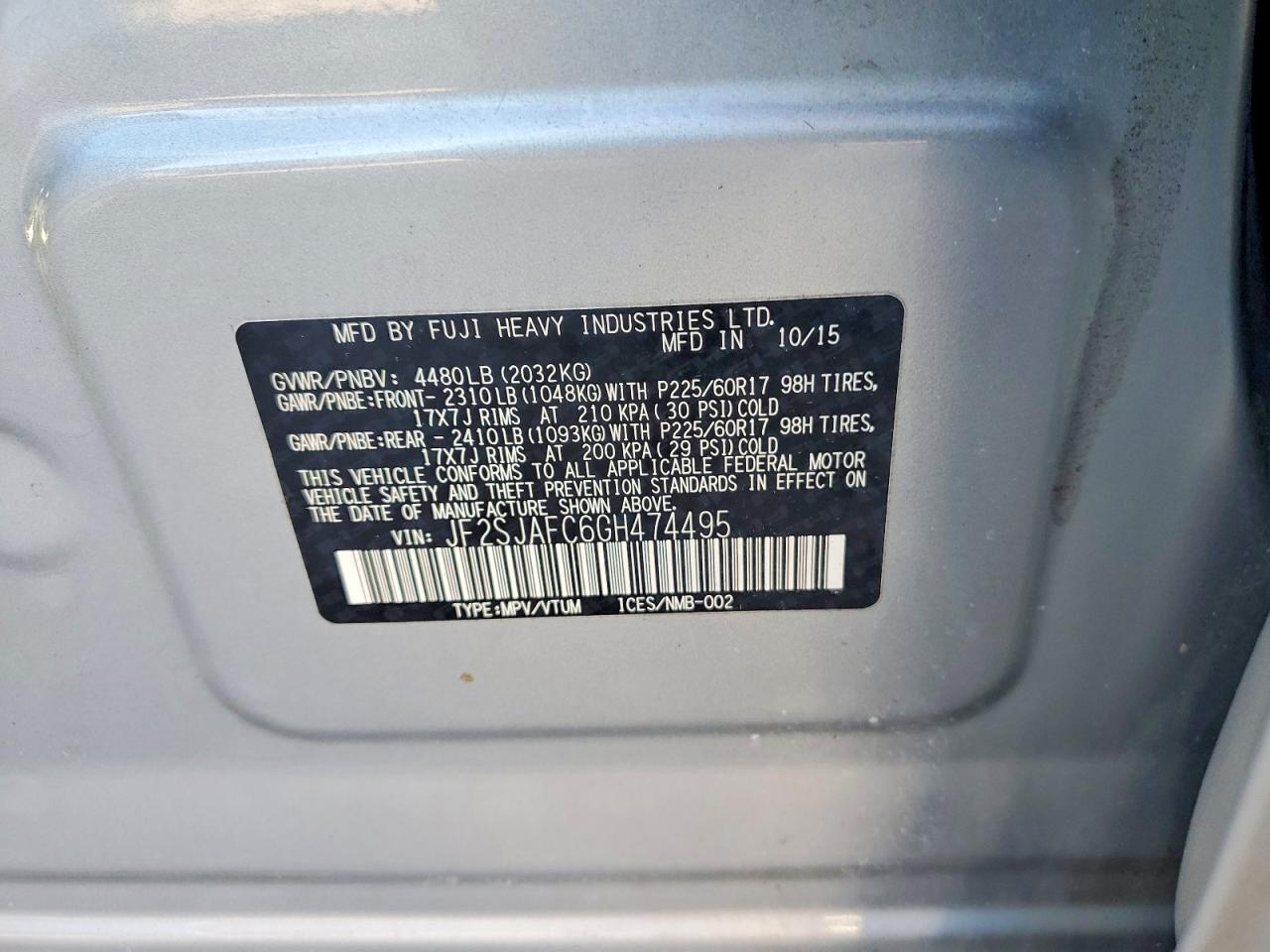 2016 Subaru Forester 2.5I Premium - zdjęcie 25