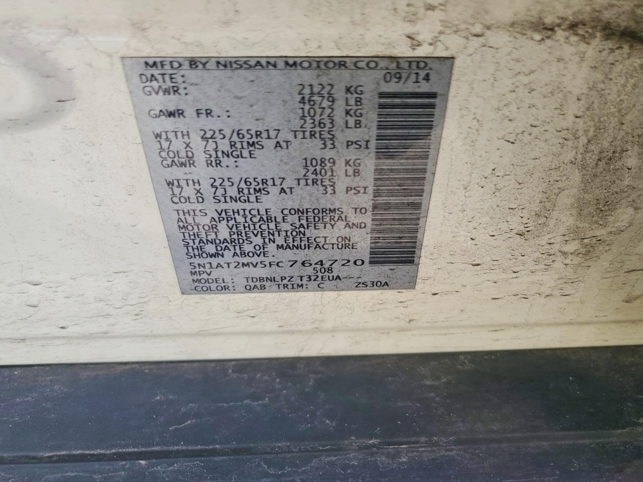 2015 Nissan Rogue S - zdjęcie 13