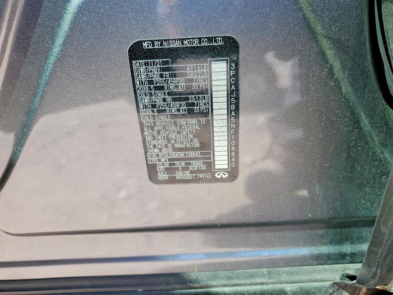 2022 Infiniti Qx50 Luxe - zdjęcie 12