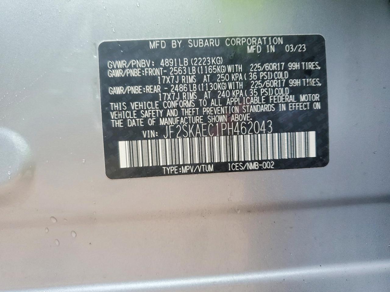 2023 Subaru Forester Premium - zdjęcie 14