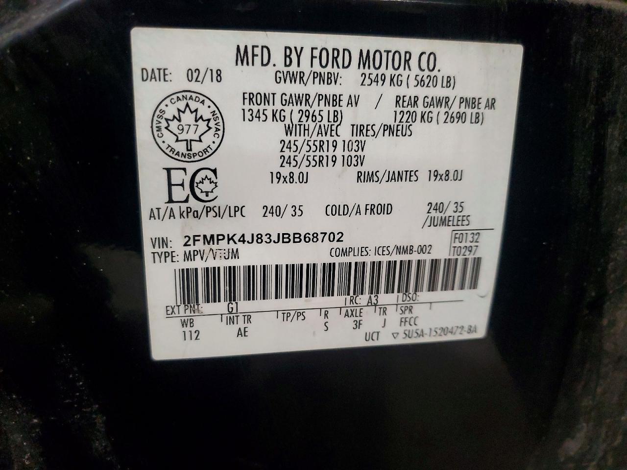 2018 Ford Edge Sel - zdjęcie 13