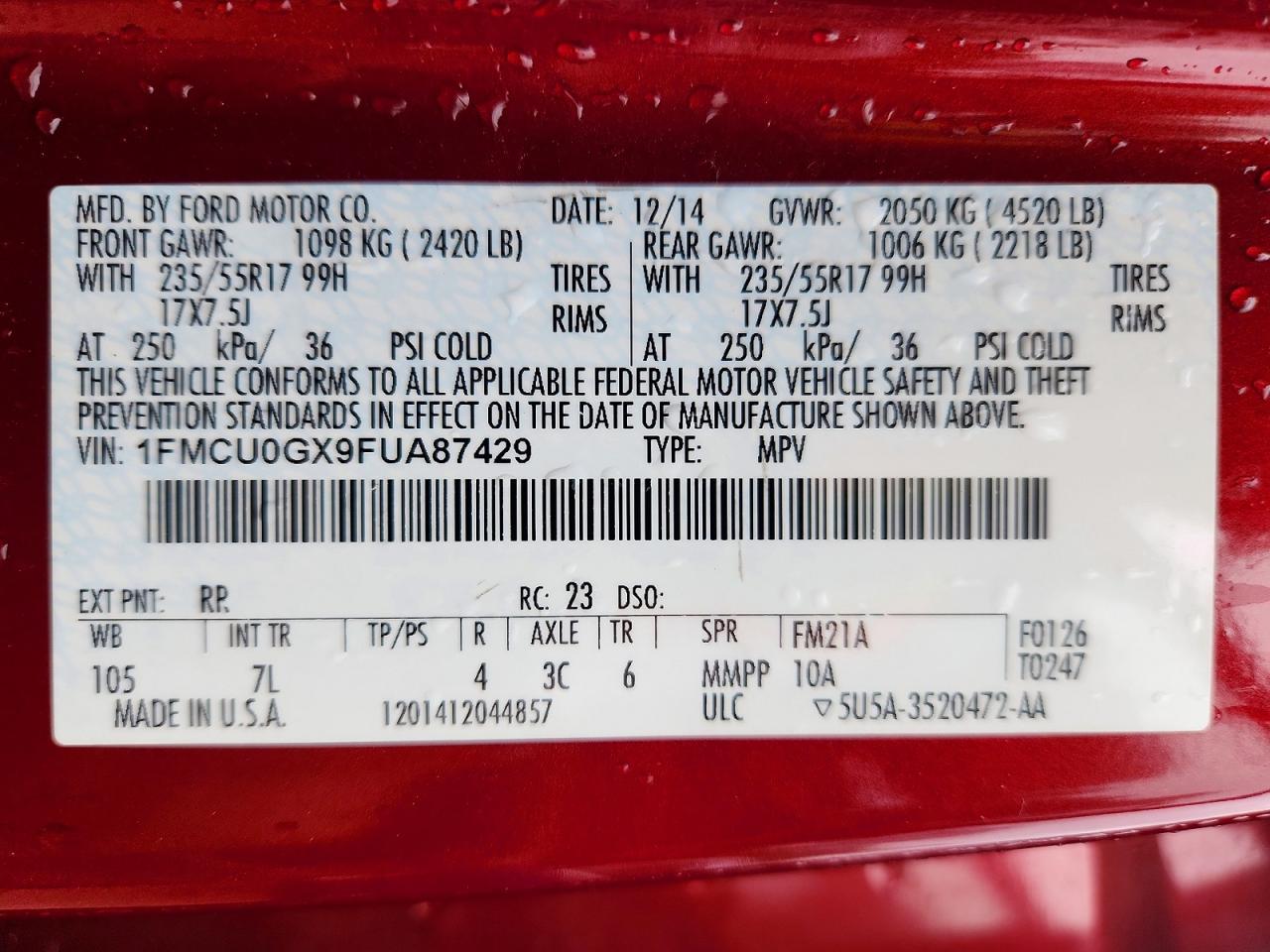 2015 Ford Escape Se - zdjęcie 14