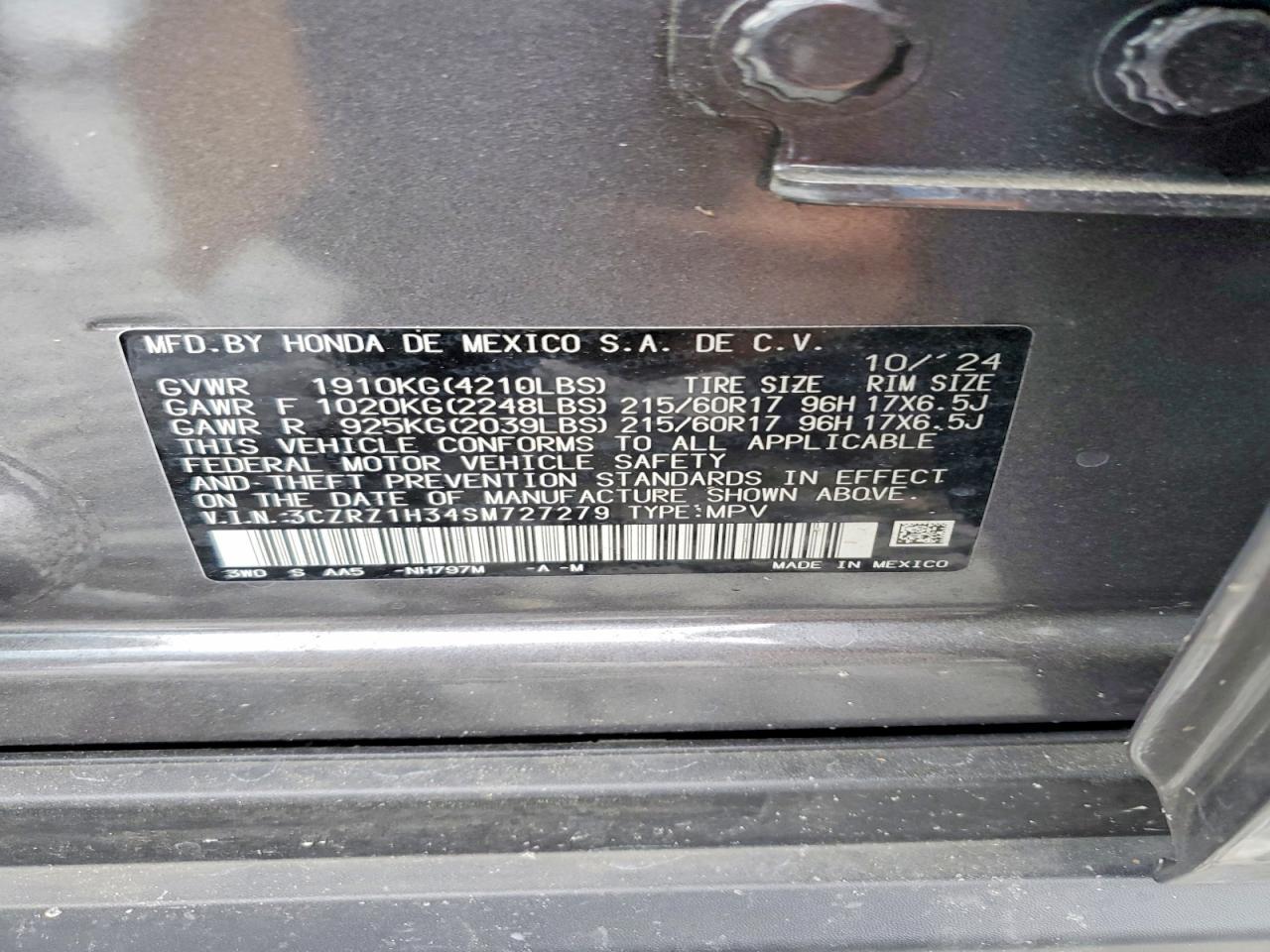 2025 Honda Hr-V Lx - zdjęcie 13