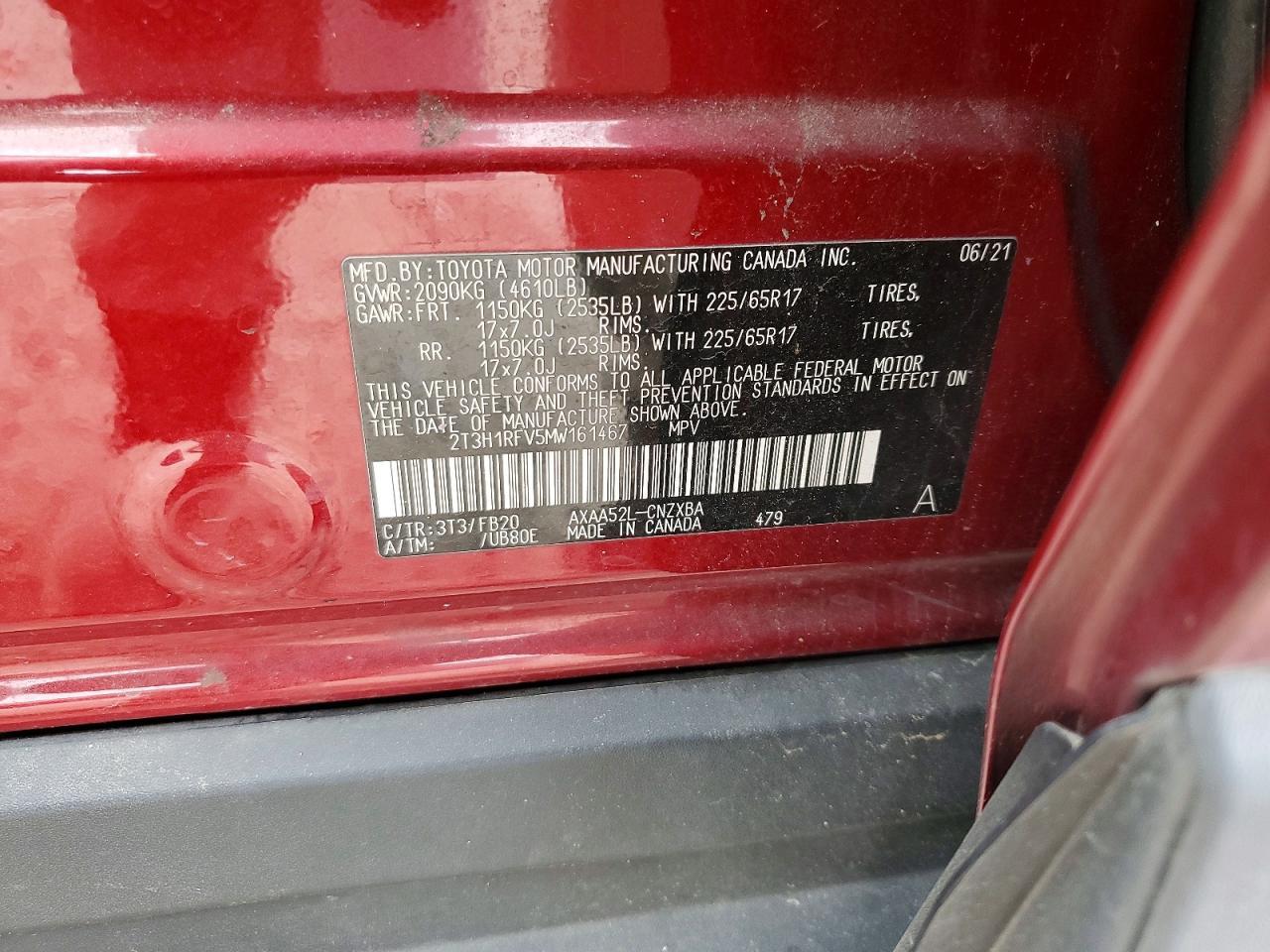 2021 Toyota Rav4 Le - zdjęcie 13