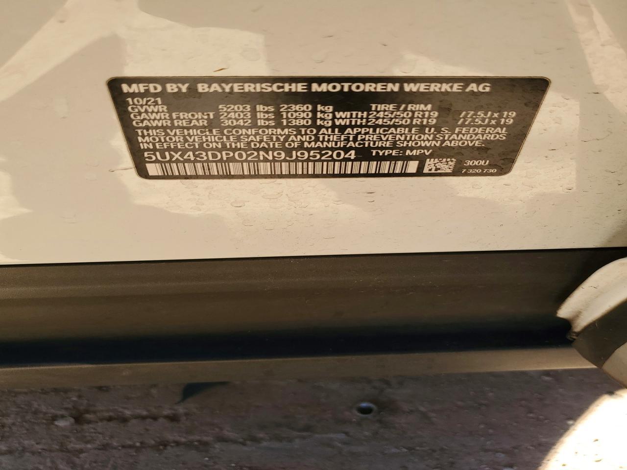 2022 BMW X3 Sdrive30I - zdjęcie 12