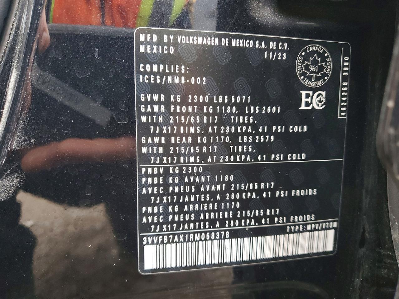 2024 Volkswagen Tiguan S - zdjęcie 13