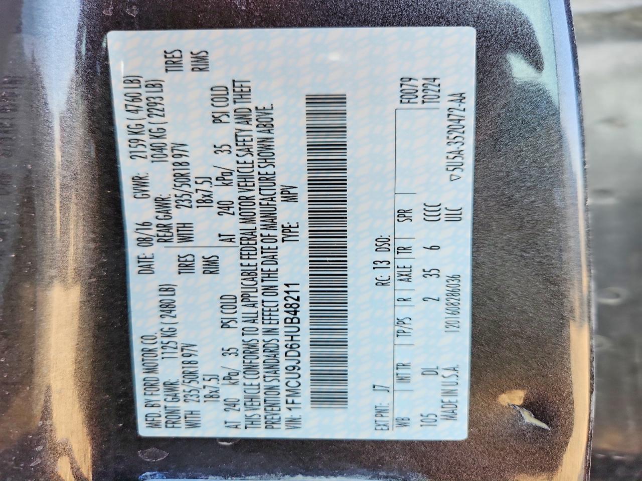 2017 Ford Escape Titanium - zdjęcie 13