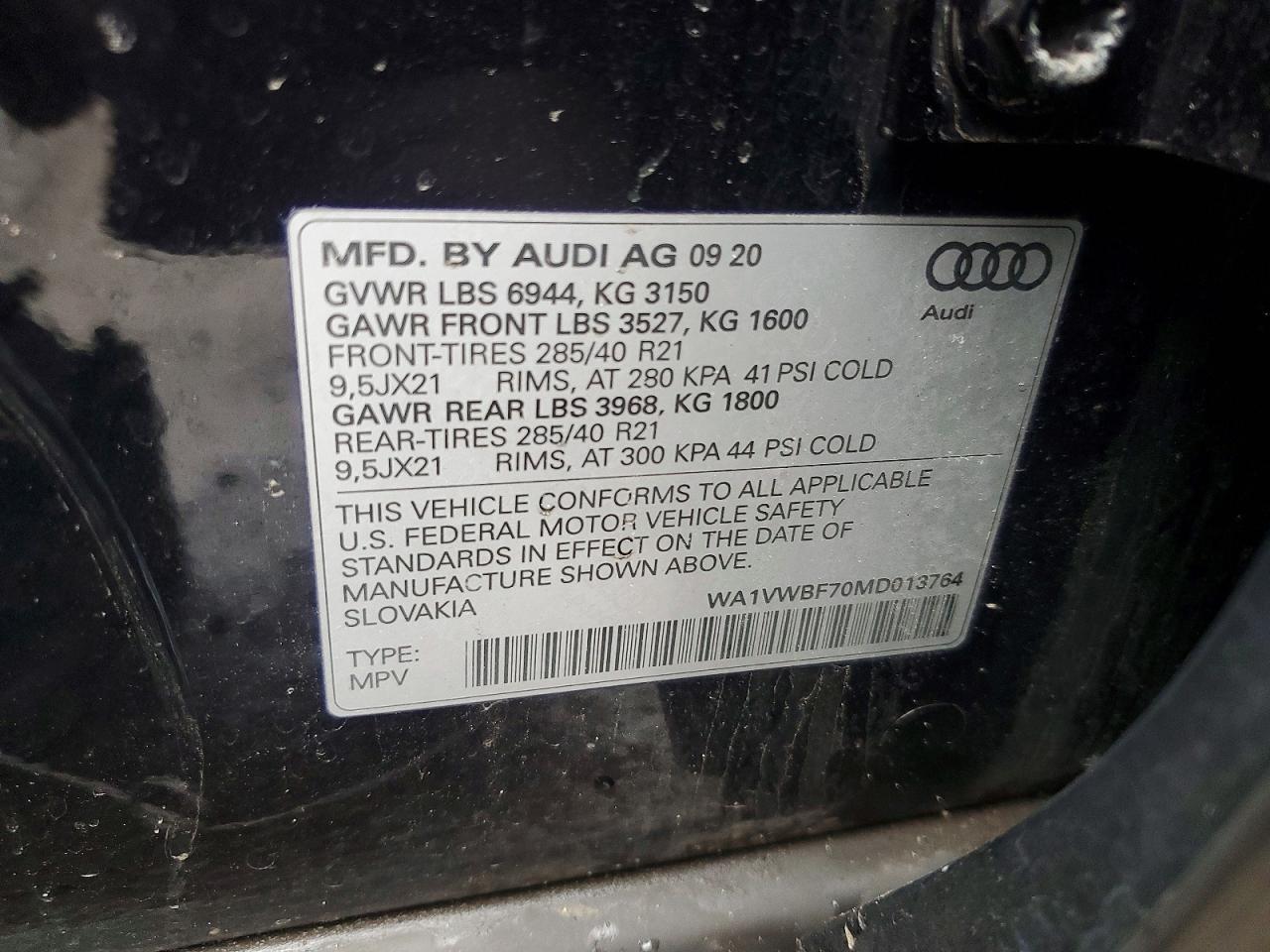 2021 Audi Sq7 Prestige - zdjęcie 14