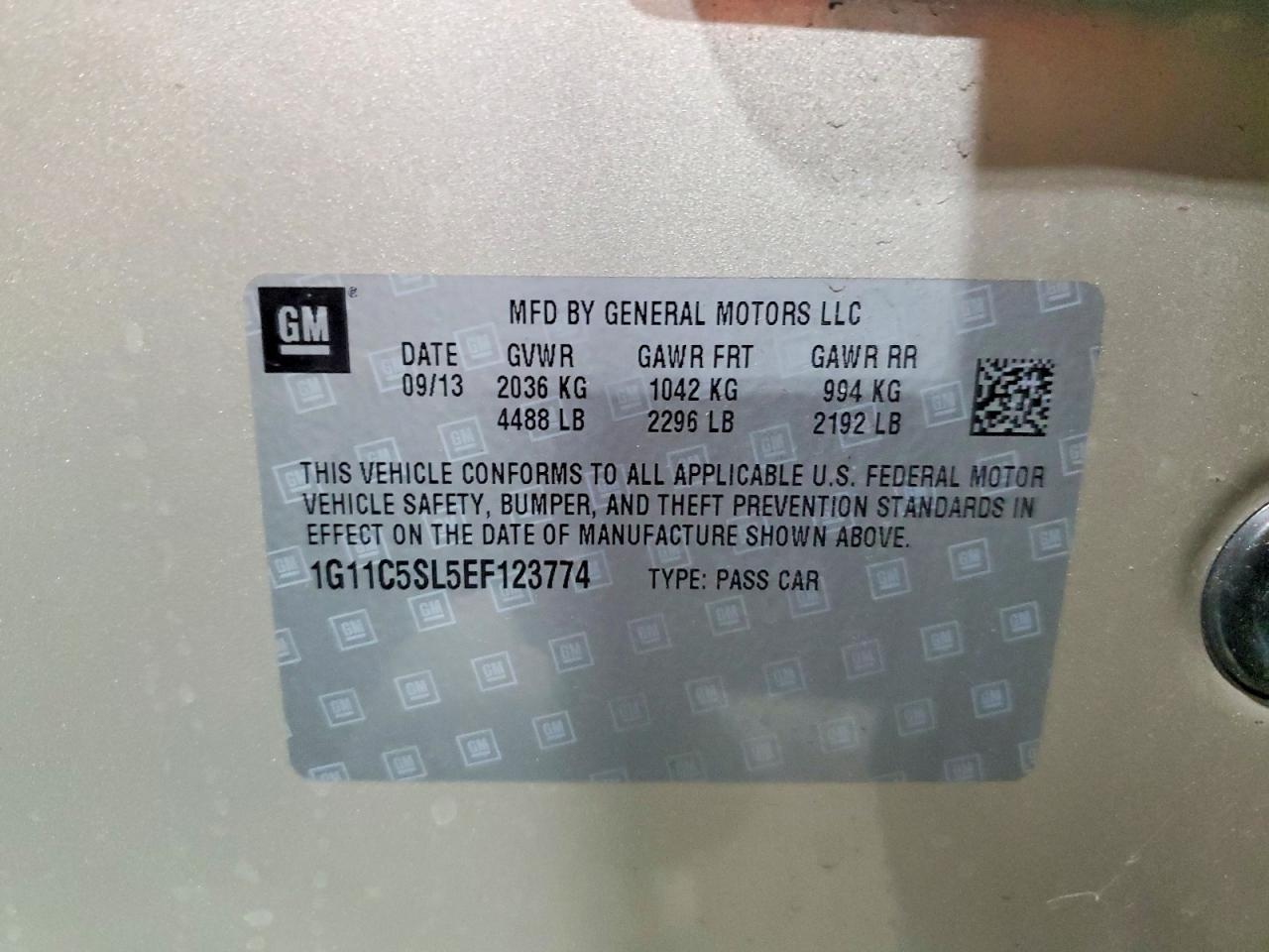 2014 Chevrolet Malibu 1Lt - zdjęcie 12