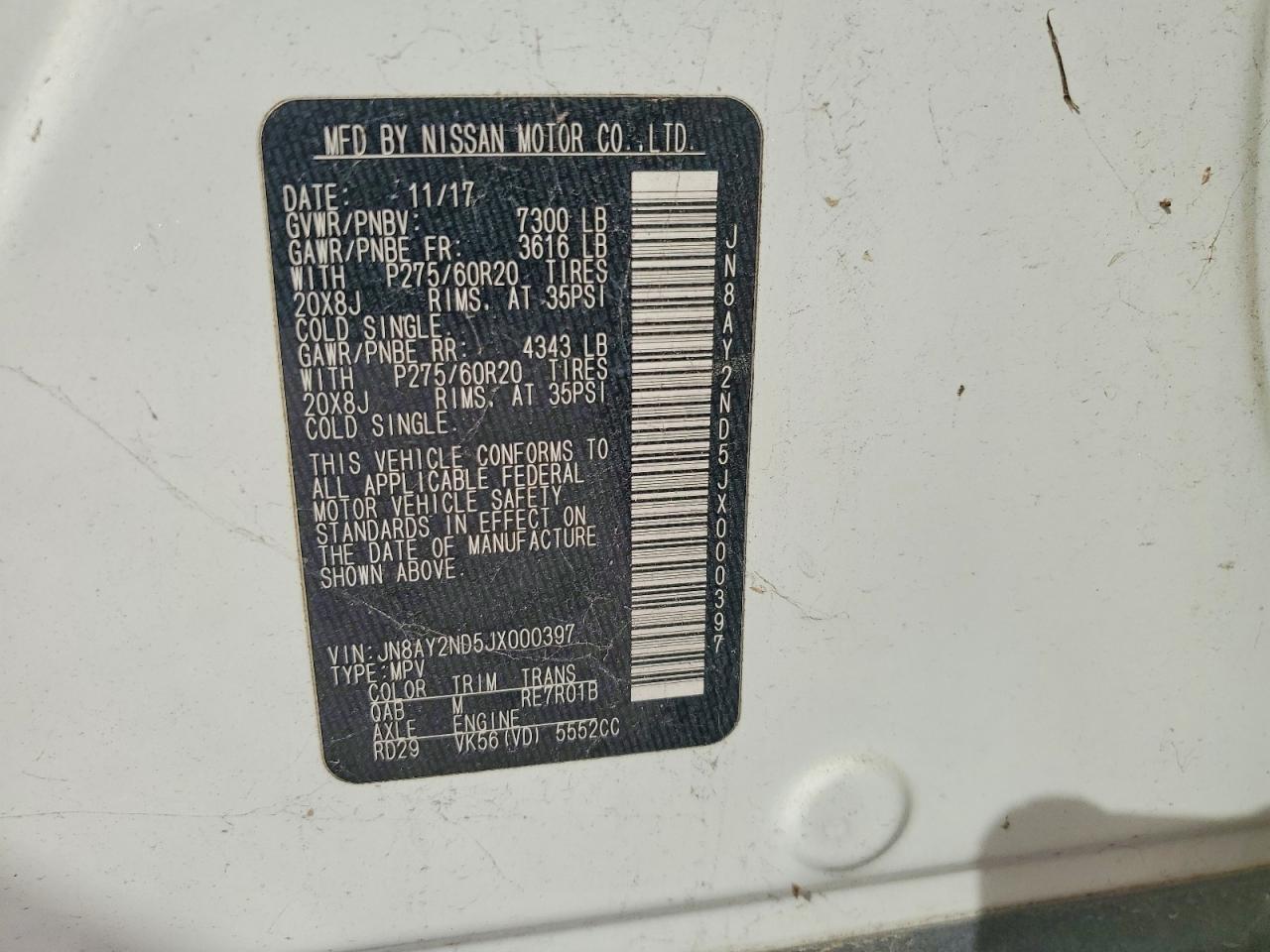 2018 Nissan Armada Sl - zdjęcie 13