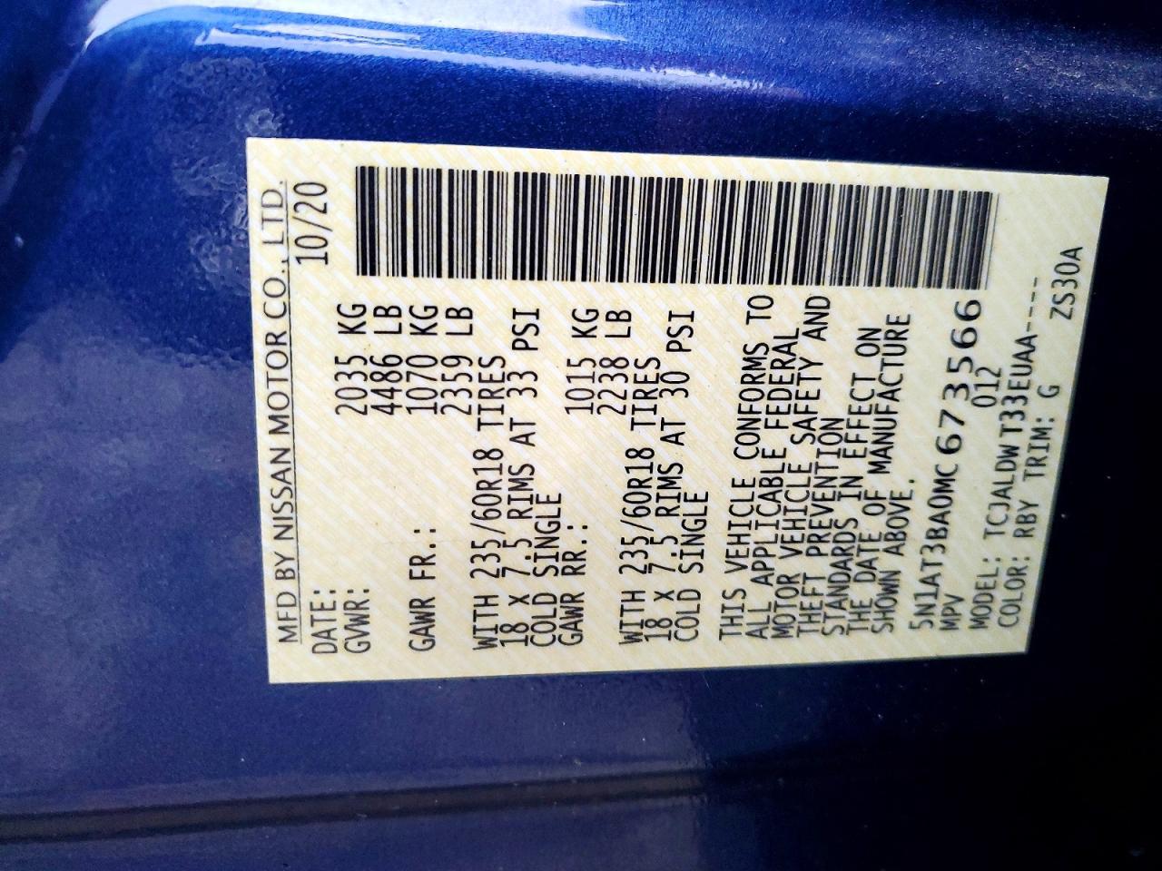 2021 Nissan Rogue Sv - zdjęcie 14