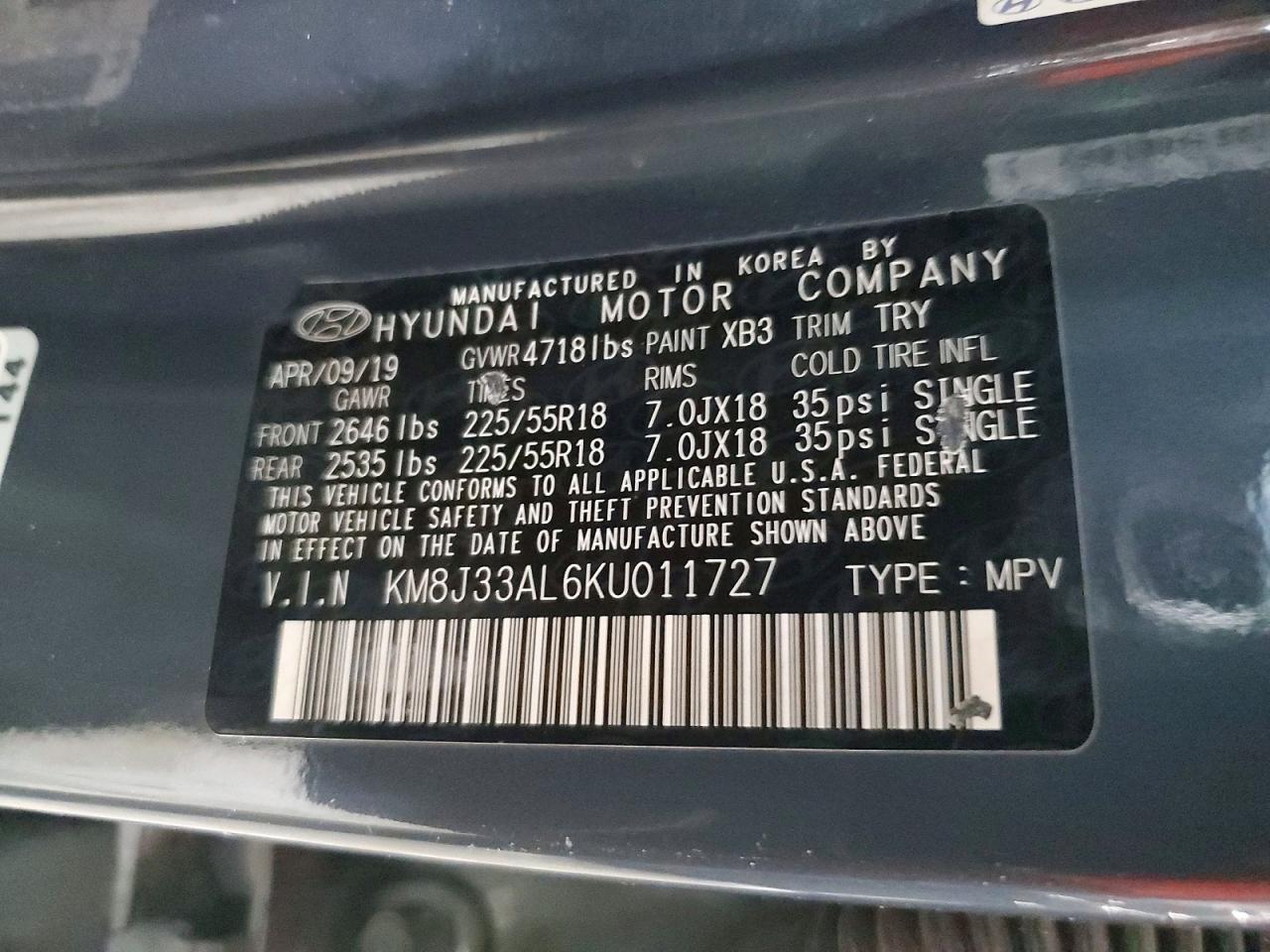 2019 Hyundai Tucson Sel - zdjęcie 13