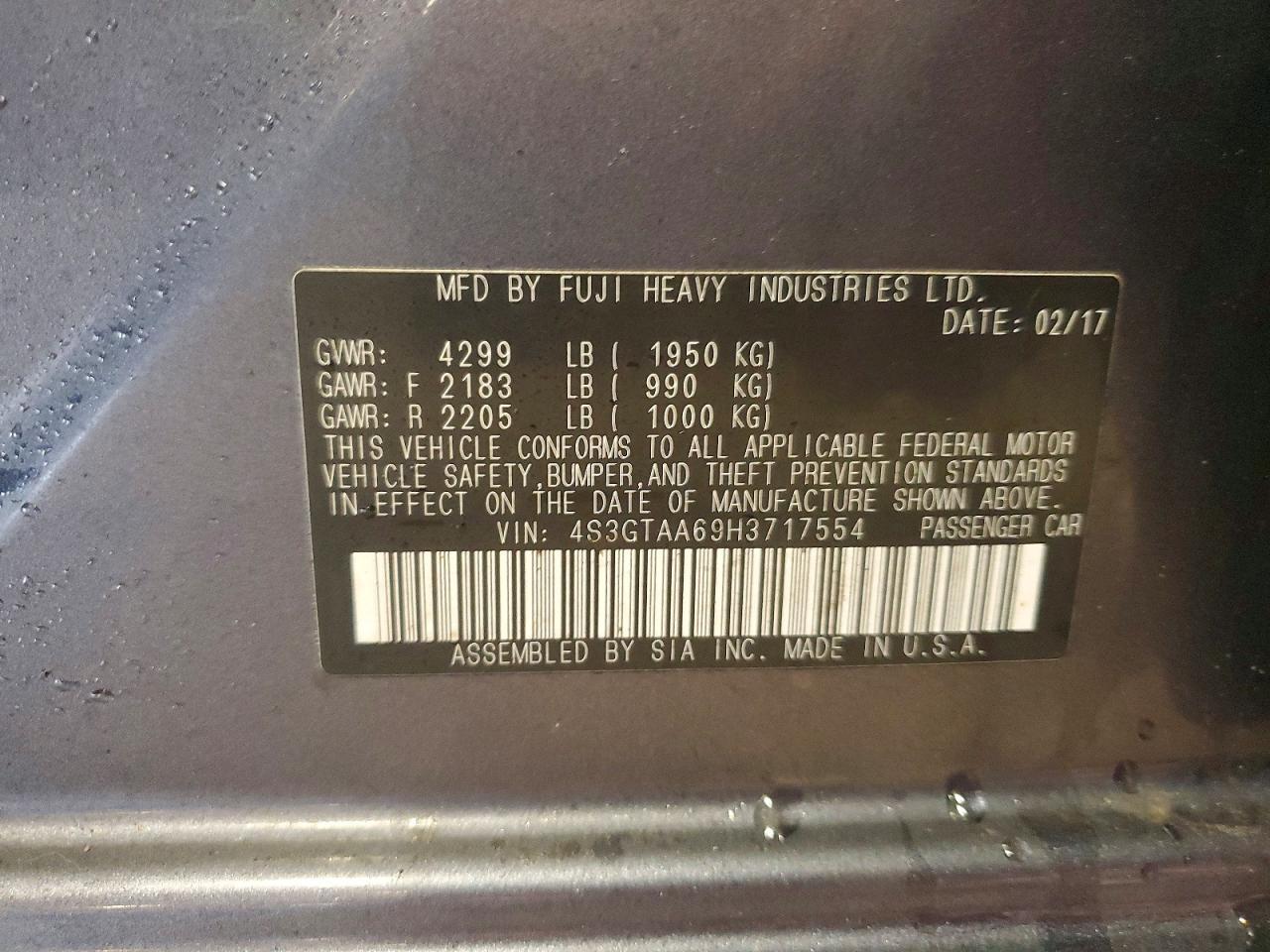 2017 Subaru Impreza - zdjęcie 12