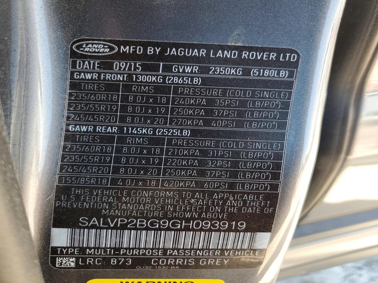 2016 Land Rover Range Rover Evoque Se - zdjęcie 13