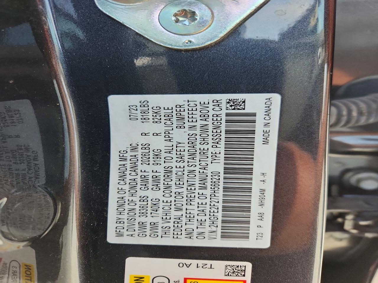 2023 Honda Civic Lx - zdjęcie 12